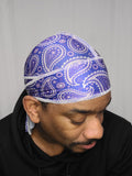 Blue Paisley Silky